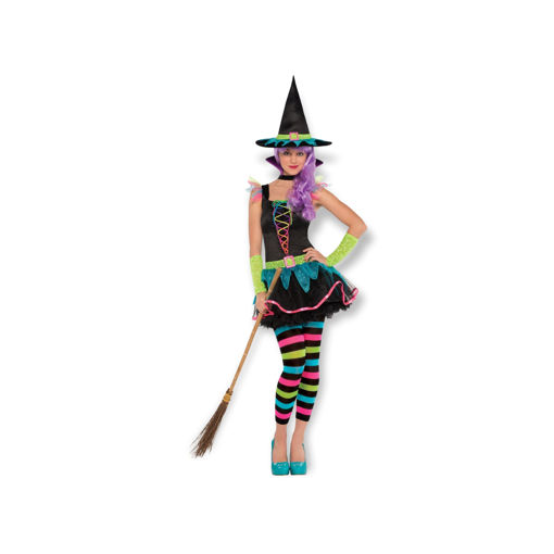 Picture of NEON WITCH COSTUME 10-12 YEARS